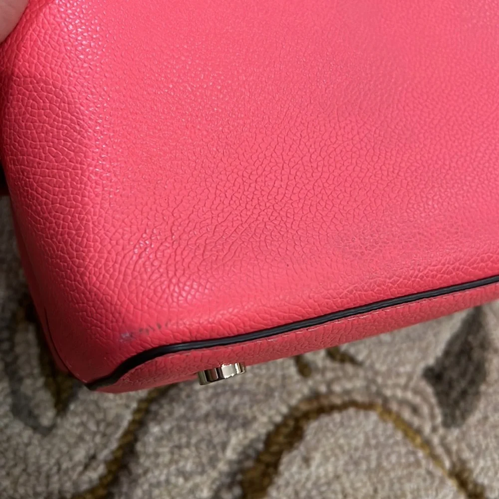 ♠️Kate spade salmon pink leather large satchel bag ♠️